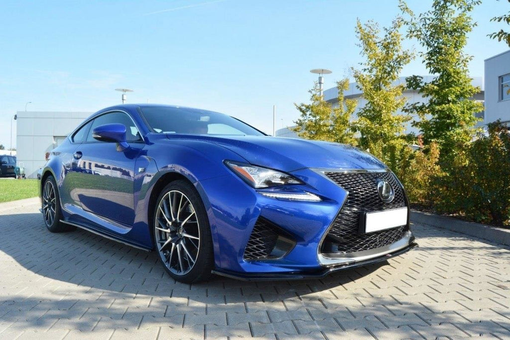 Maxton Design Street+ Spoilerlippe Front Ansatz V.1 passend für Lexus RC F schwarz Hochglanz