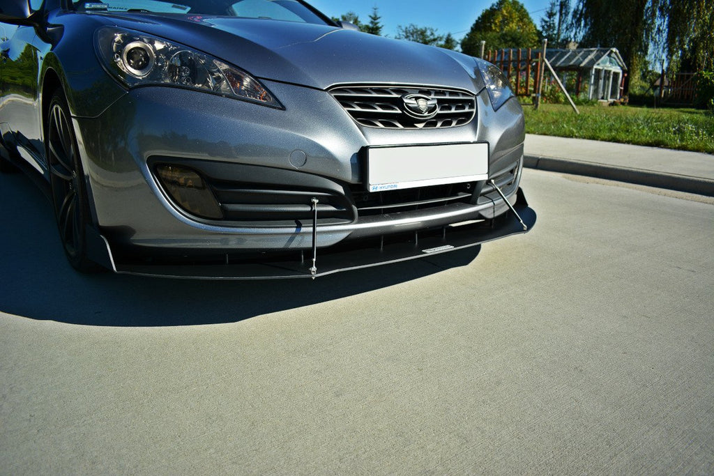 Maxton Design Racing Street+ Spoilerlippe Front Ansatz passend für HYUNDAI GENESIS COUPÉ MK.1