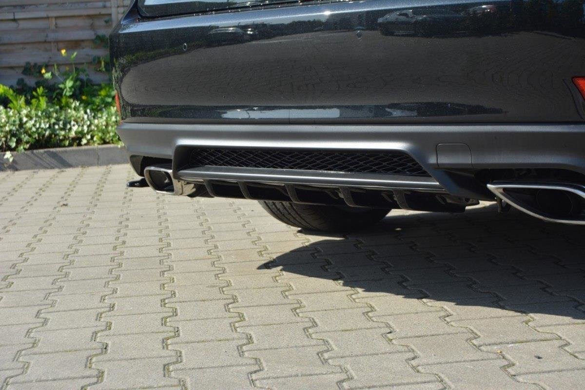 Maxton Design Diffusor Heck Ansatz passend für Lexus IS Mk3 Facelift T schwarz Hochglanz