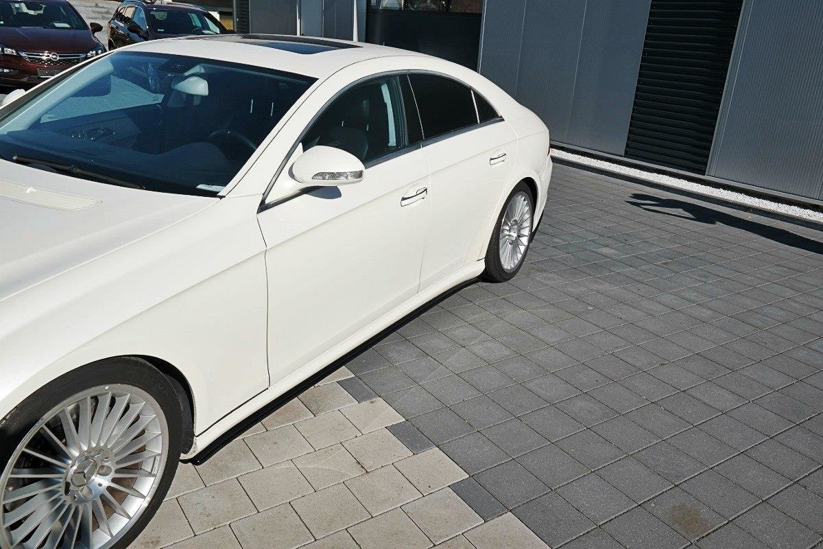 Maxton Design Seitenschweller Ansatz für Mercedes CLS C219 55AMG schwarz matt