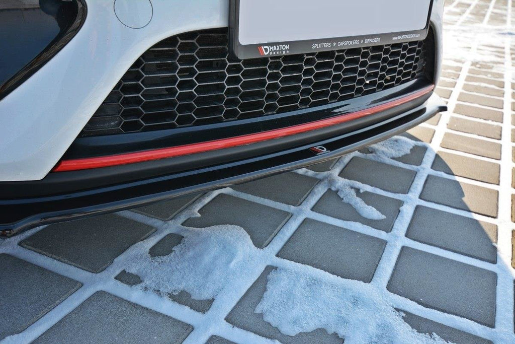 Maxton Design Street+ Spoilerlippe Front Ansatz V.1 passend für KIA CEE"D / PRO CEE"D GT MK2 schwarz Hochglanz
