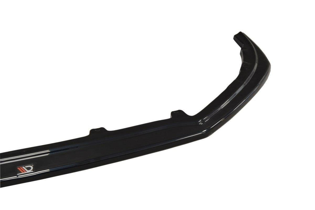 Maxton Design Street+ Spoilerlippe Front Ansatz V.1 passend für Renault Megane Mk4 Hatchback schwarz Hochglanz
