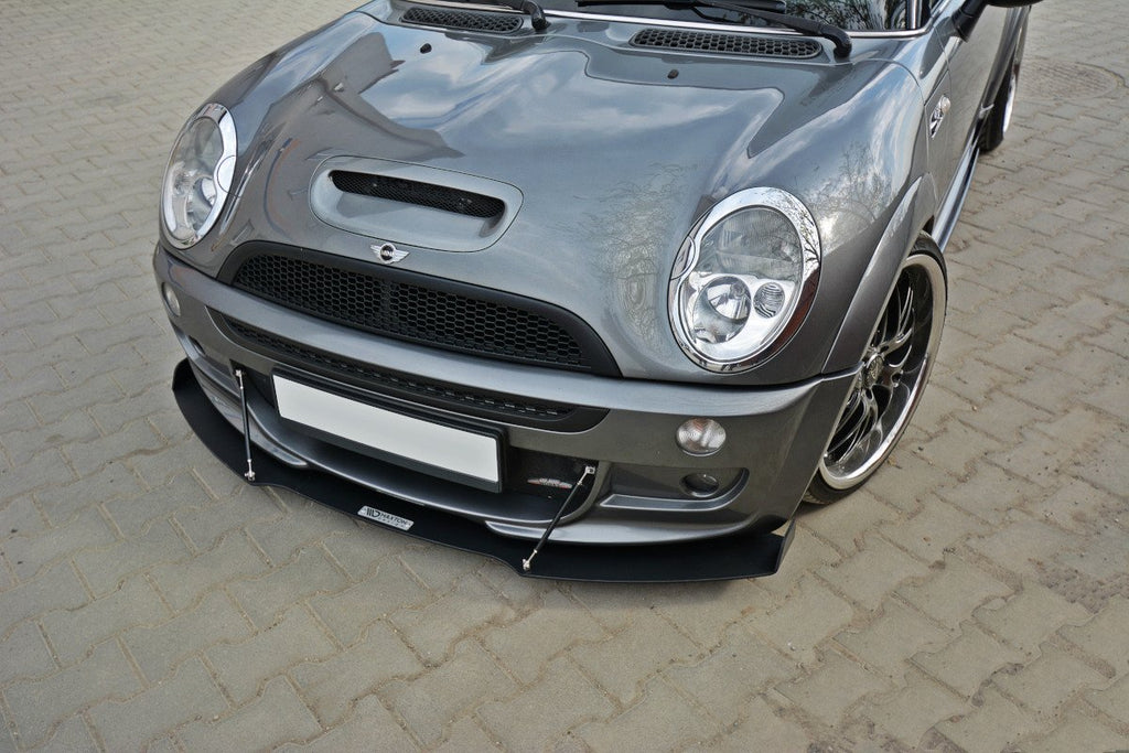 Maxton Design Racing Street+ Spoilerlippe Front Ansatz passend für MINI R53 COOPER S JCW