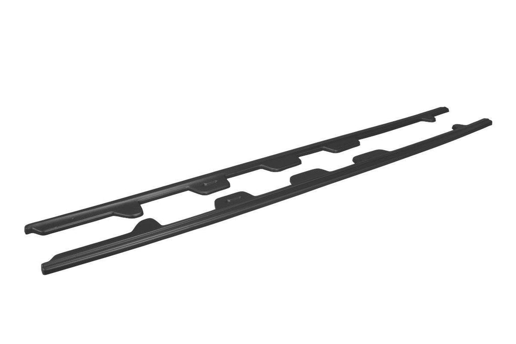 Maxton Design Street+ Seitenschweller Leisten passend für V.1 passend für Audi S7 / A7 S-Line C7 schwarz Hochglanz