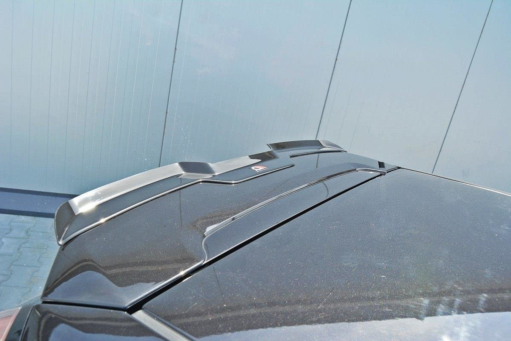 Maxton Design Spoiler CAP passend für Abarth Punto Evo schwarz Hochglanz