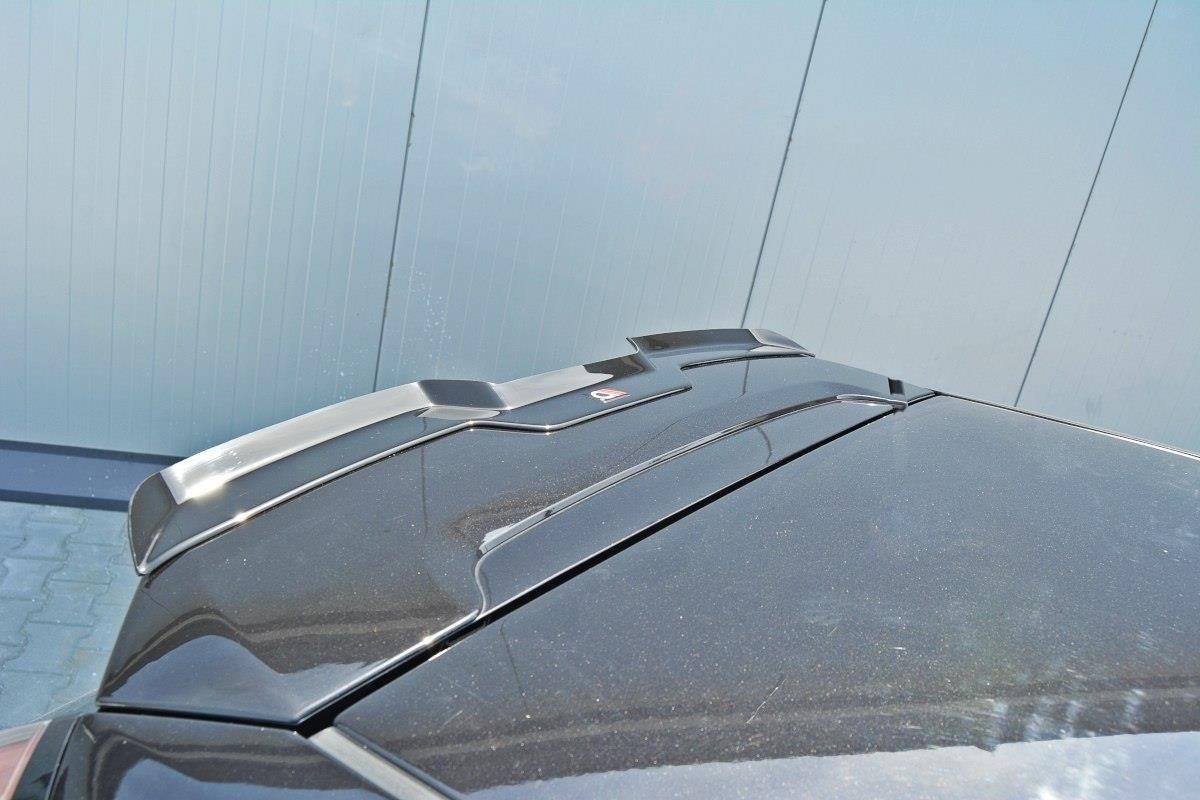 Maxton Design Spoiler CAP passend für Abarth Punto Evo schwarz Hochglanz