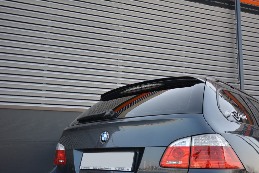 Maxton Design Spoiler CAP passend für BMW 5er E61 M Paket schwarz Hochglanz