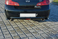Maxton Design Heck Ansatz Flaps Diffusor passend für Infiniti G37 Limousine schwarz Hochglanz