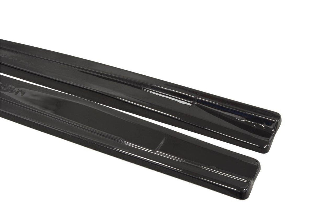 Maxton Design Seitenschweller Ansatz für Fiat Punto Evo Abarth Carbon Look