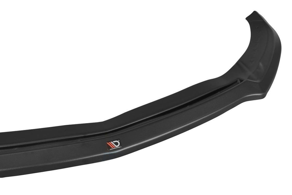 Maxton Design Street+ Spoilerlippe Front Ansatz V.1 passend für Mercedes A W176 AMG Facelift schwarz Hochglanz