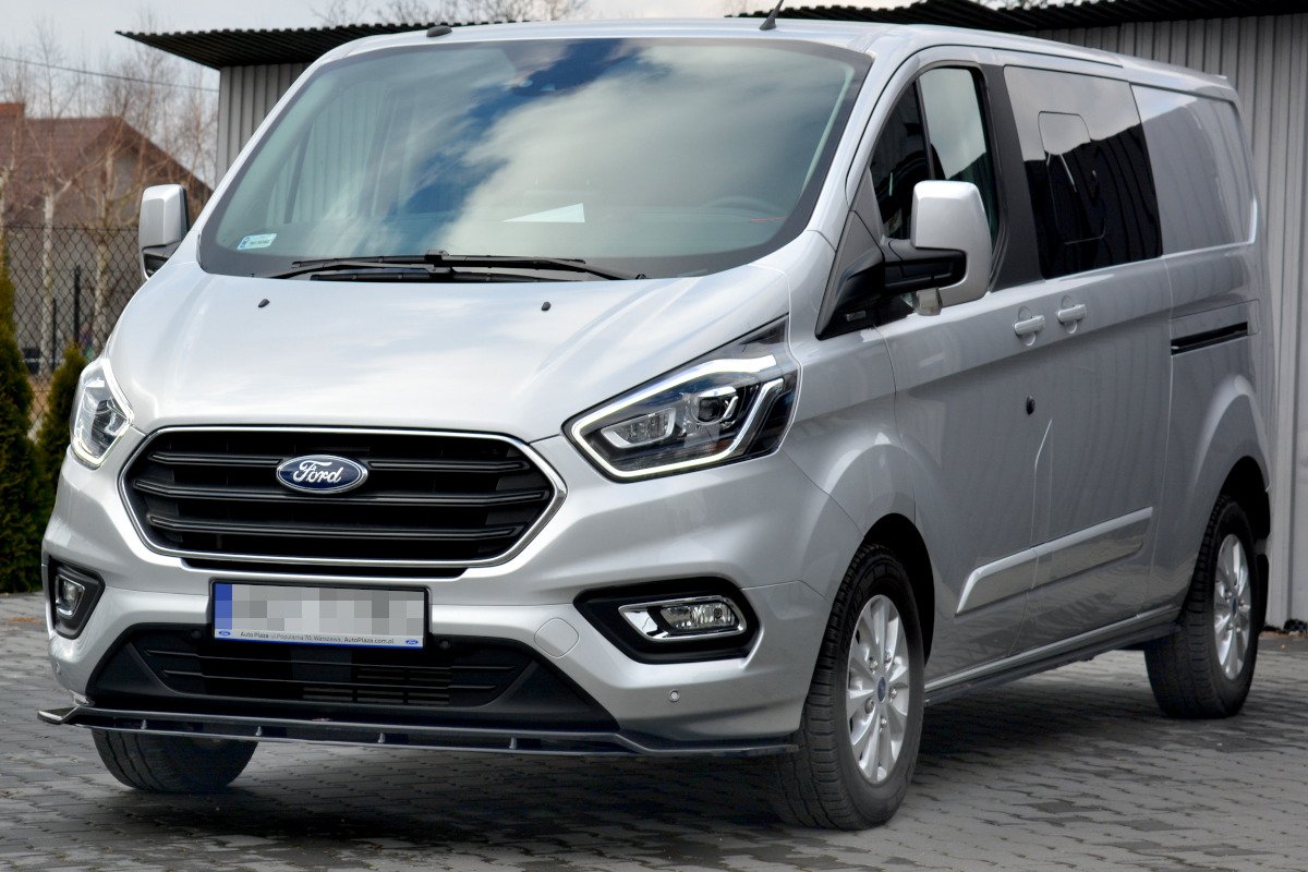 Maxton Design Street+ Seitenschweller Leisten passend für Ford Transit Custom Mk1 FL schwarz Hochglanz