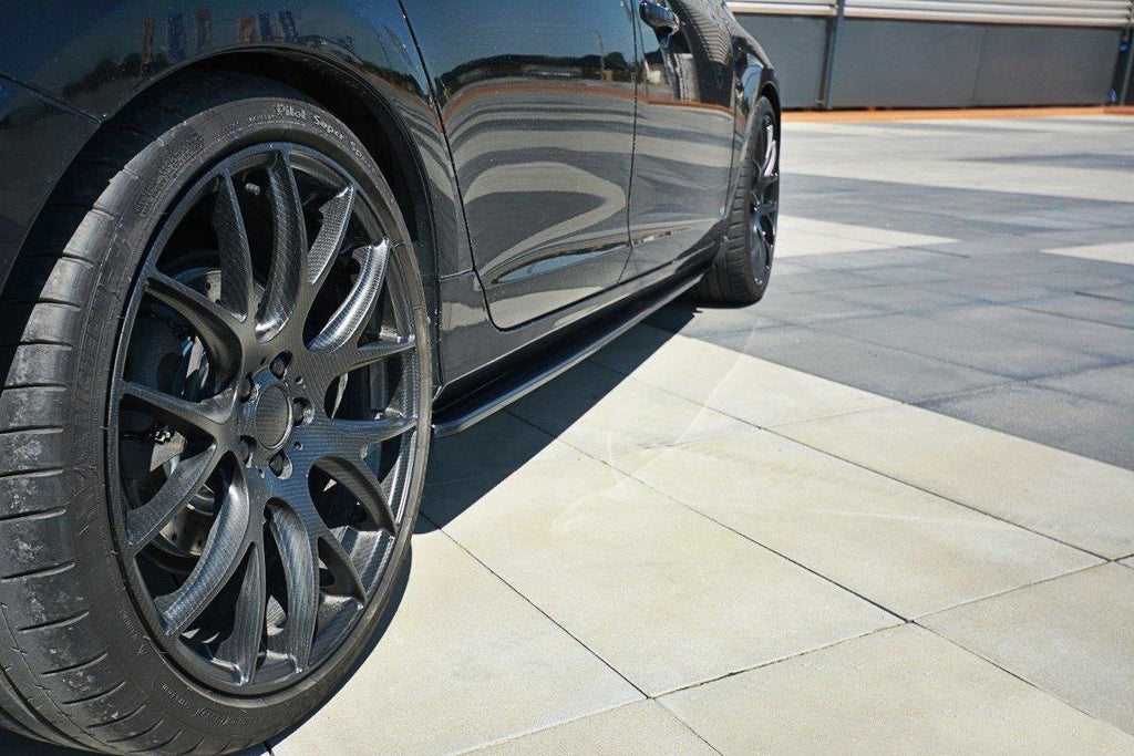 Maxton Design Street+ Seitenschweller Leisten passend für Volvo V60 Polestar Facelift schwarz Hochglanz