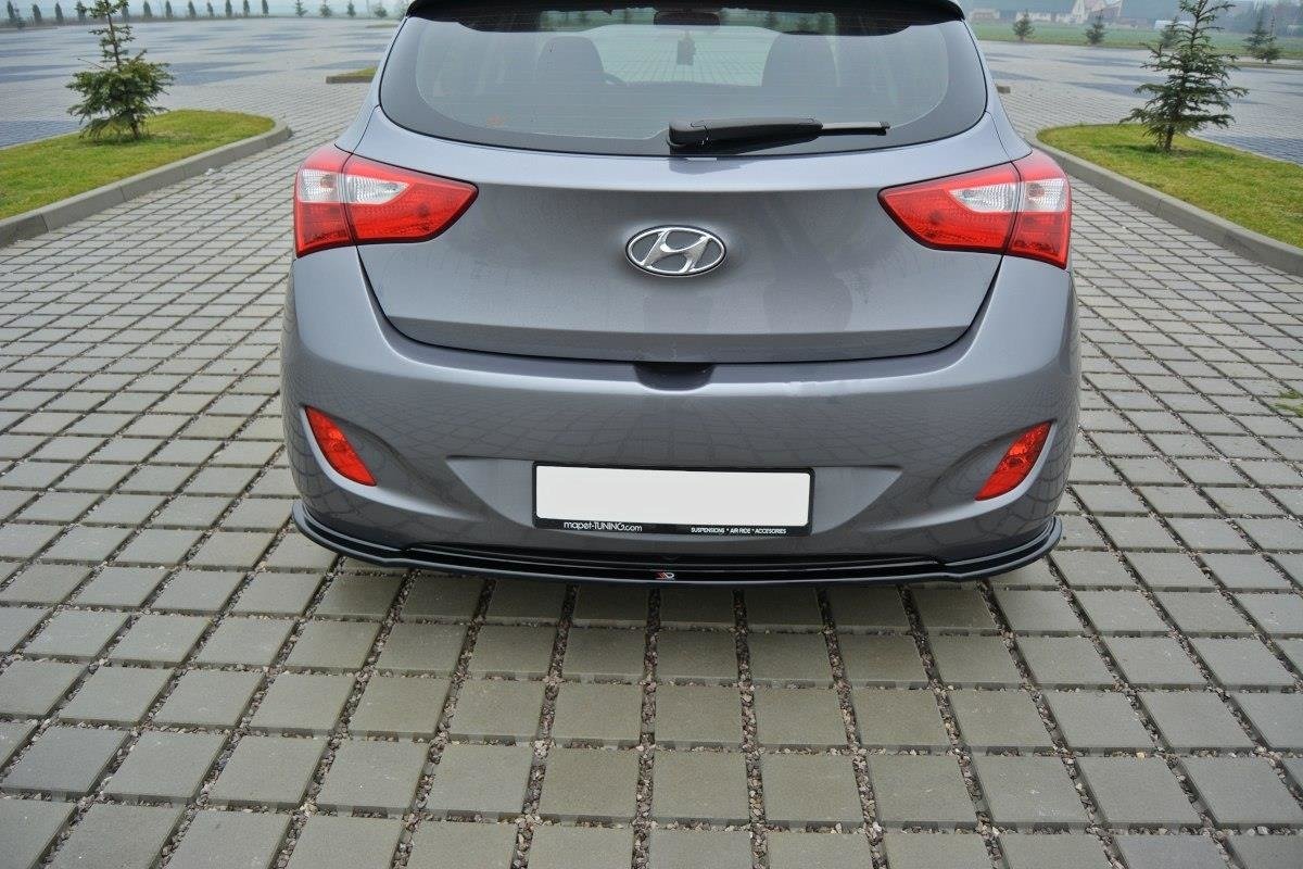 Maxton Design Heckansatz Hyundai i30 mk.2 schwarz Hochglanz für Hyundai I 30 Mk2