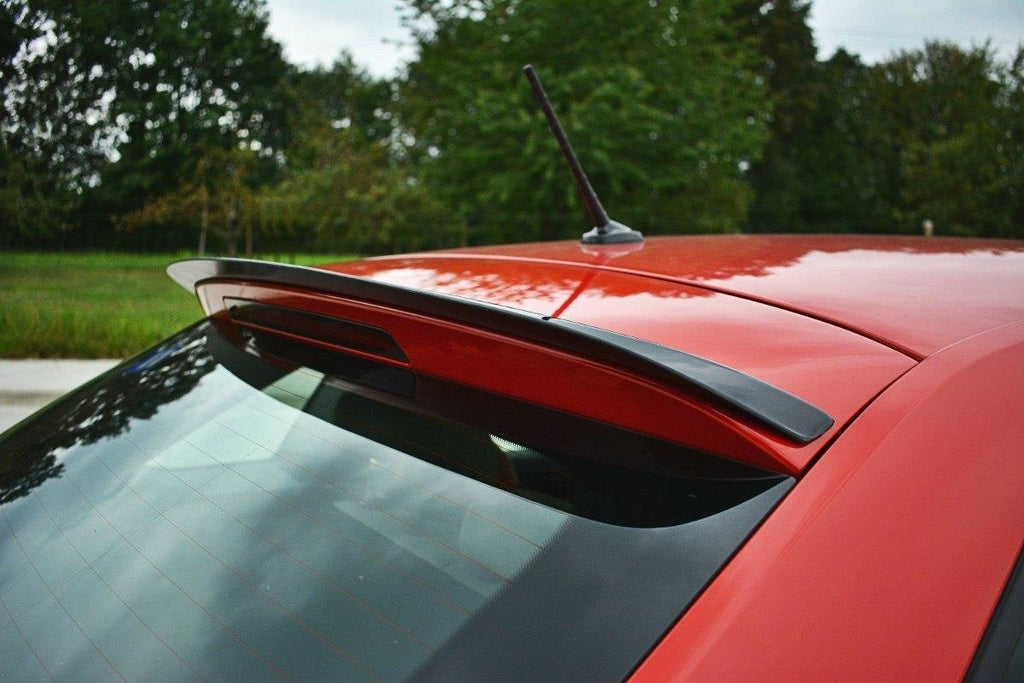 Maxton Design Spoiler CAP passend für Skoda Rapid Spaceback schwarz Hochglanz