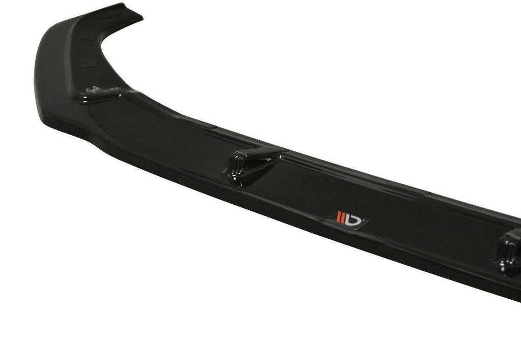 Maxton Design Street+ Spoilerlippe Front Ansatz V.2 passend für Audi S4 / A4 S-Line B9 schwarz Hochglanz