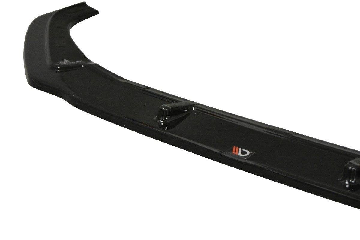 Maxton Design Street+ Spoilerlippe Front Ansatz V.2 passend für Audi S4 / A4 S-Line B9 schwarz Hochglanz