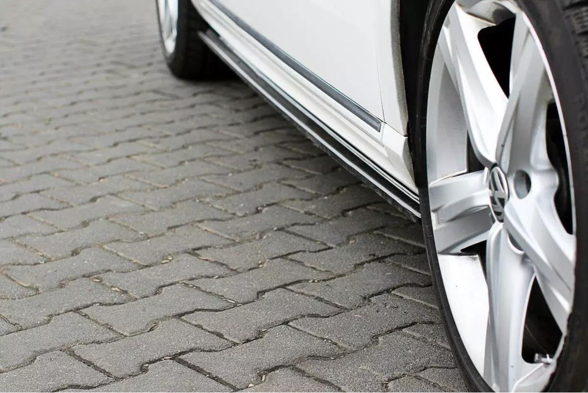 Maxton Design Street+ Seitenschweller Leisten passend für VW Passat R-Line B7 schwarz Hochglanz