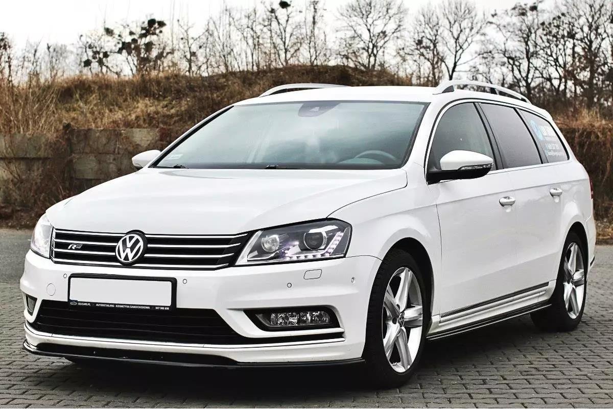 Maxton Design Street+ Seitenschweller Leisten passend für VW Passat R-Line B7 schwarz Hochglanz