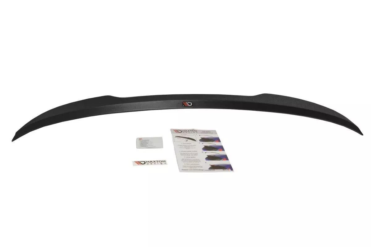 Maxton Design Spoiler CAP V.1 passend für BMW 5er Standard / M-Paket / M550 Limousine G30 / G30 Facelift schwarz Hochglanz