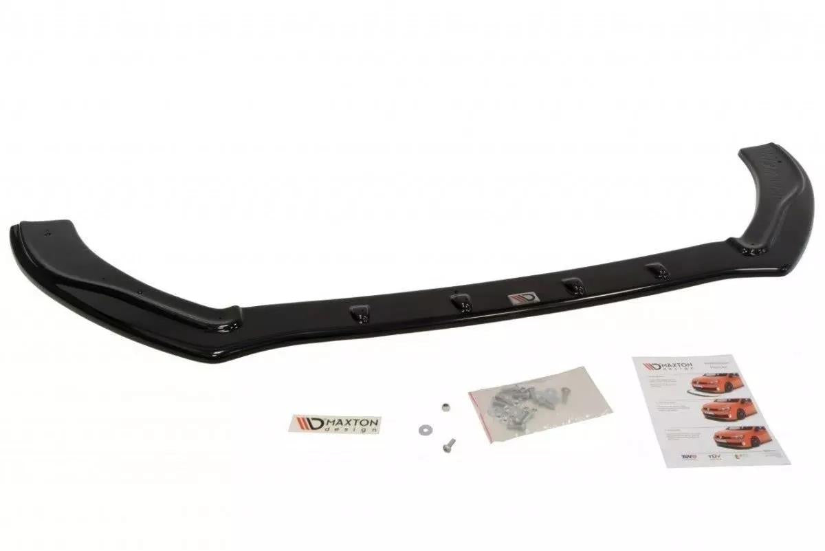 Maxton Design Street+ Spoilerlippe Front Ansatz passend für Ford Fiesta ST-Line Mk7 FL schwarz Hochglanz