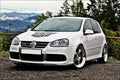 Maxton Design Street+ Spoilerlippe Front Ansatz passend für VW GOLF 5 R32 CUPRA schwarz Hochglanz