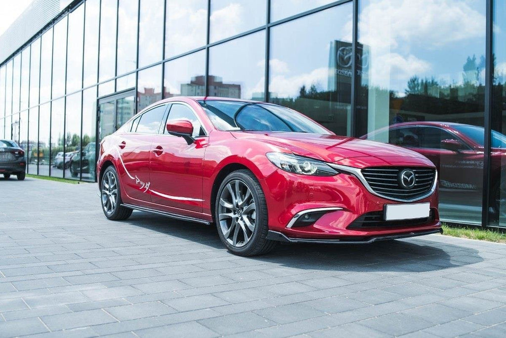 Maxton Design Street+ Seitenschweller Leisten passend für Mazda 6 Limousine GJ (Mk3) schwarz Hochglanz