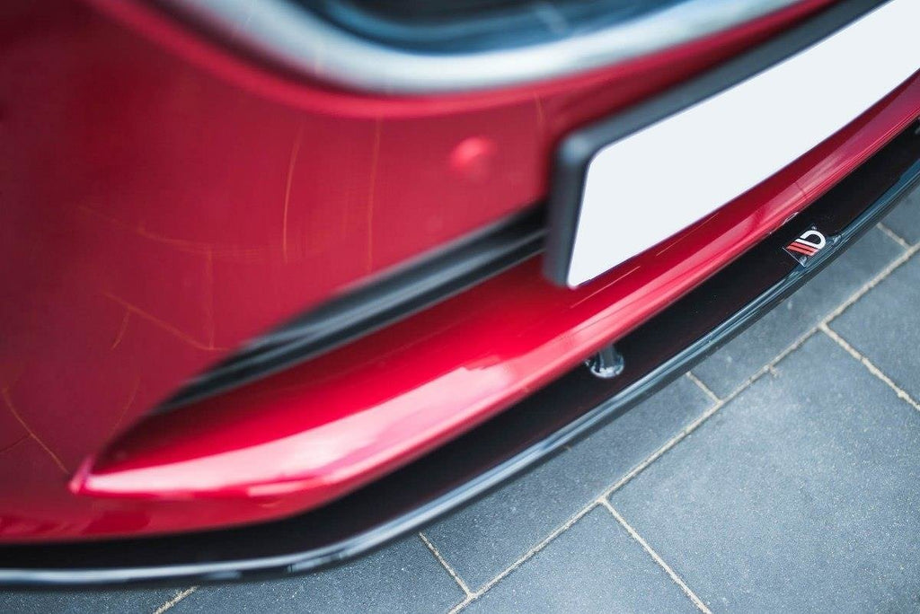 Maxton Design Street+ Spoilerlippe Front Ansatz V.1 passend für Mazda 6 GJ (Mk3) Facelift schwarz Hochglanz