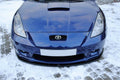 Maxton Design Street+ Spoilerlippe Front Ansatz passend für TOYOTA CELICA T23 TS vor Facelift schwarz Hochglanz