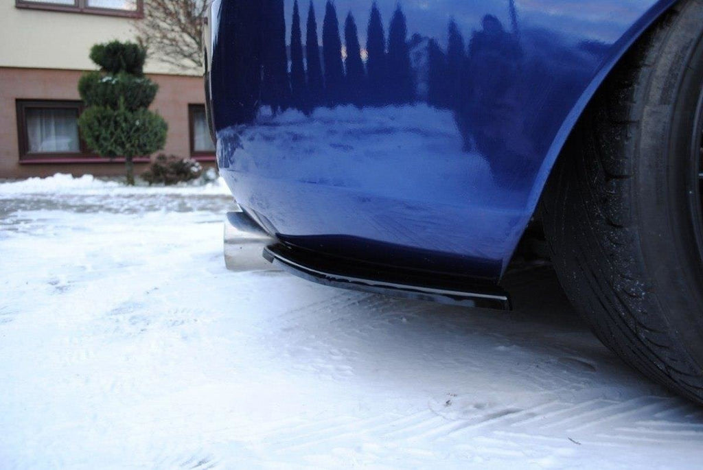 Maxton Design Heck Ansatz Flaps Diffusor passend für TOYOTA CELICA T23 vor Facelift schwarz Hochglanz
