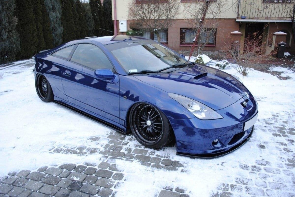 Maxton Design Street+ Seitenschweller Leisten passend für Toyota Celica T23 TS schwarz Hochglanz