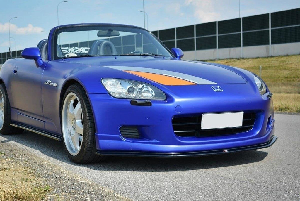 Maxton Design Street+ Spoilerlippe Front Ansatz passend für v.2 HONDA S2000 schwarz Hochglanz