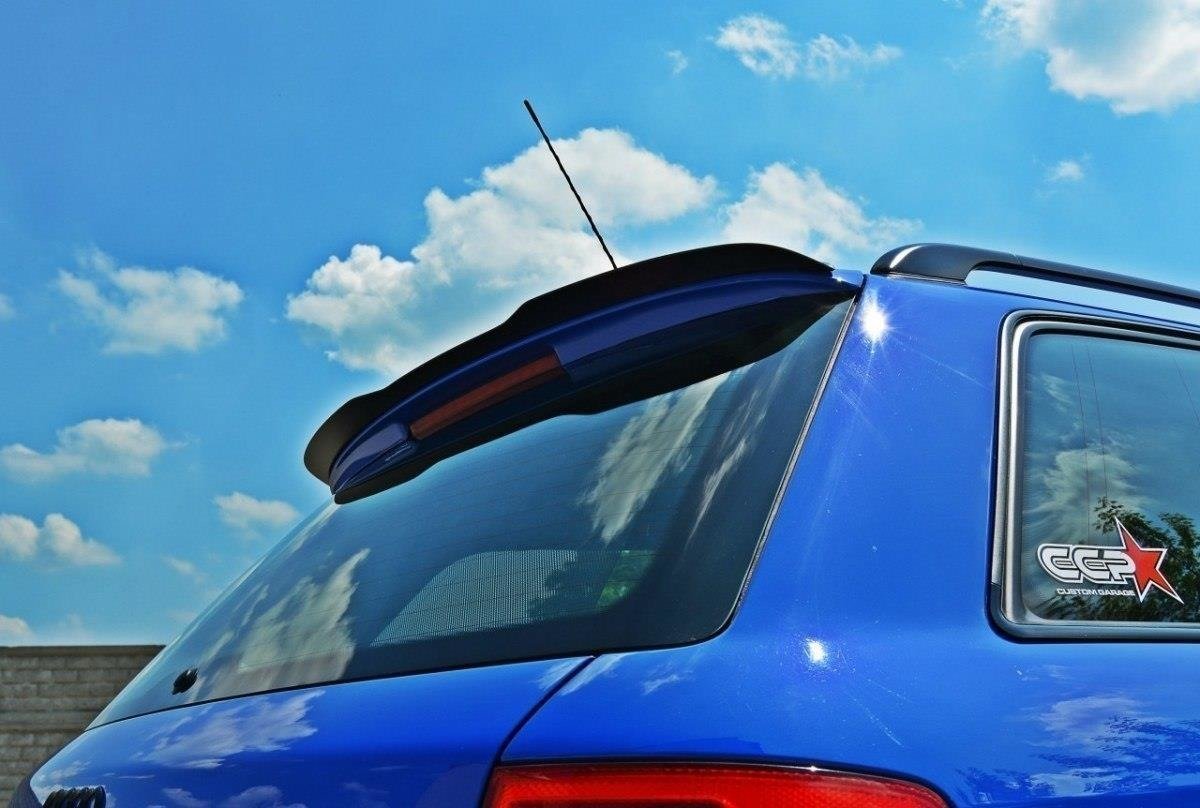 Maxton Design Spoiler CAP passend für Audi RS6 C5 Avant schwarz Hochglanz