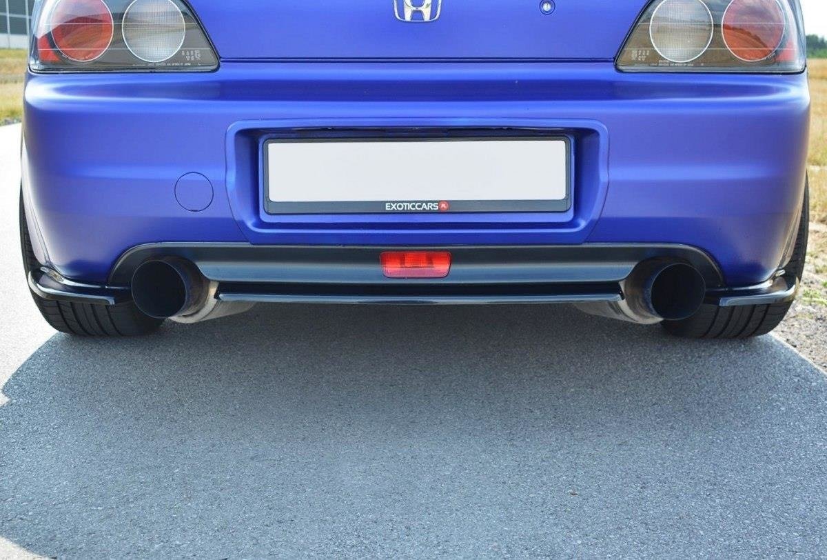 Maxton Design Heck Ansatz Flaps Diffusor passend für HONDA S2000 schwarz Hochglanz
