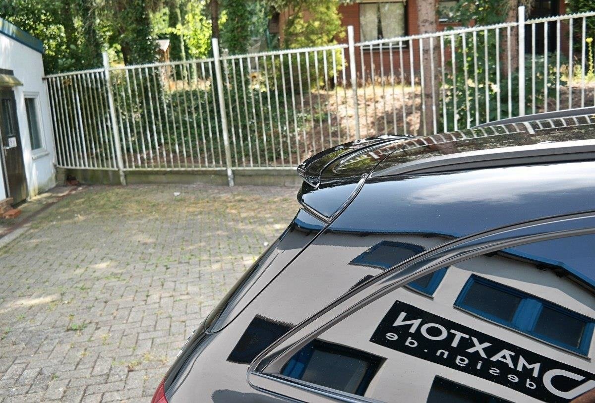 Maxton Design Spoiler CAP passend für Mercedes C-Klasse S205 63 AMG Kombi schwarz Hochglanz
