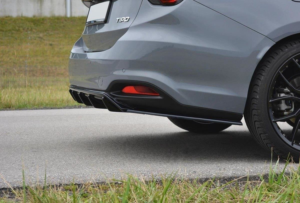 Maxton Design Diffusor Heck Ansatz passend für Fiat Tipo S-Design SW schwarz Hochglanz
