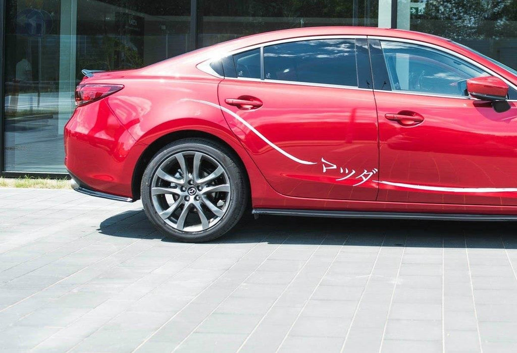 Maxton Design Heck Ansatz Flaps Diffusor für Mazda 6 GJ (Mk3) Facelift Carbon Look
