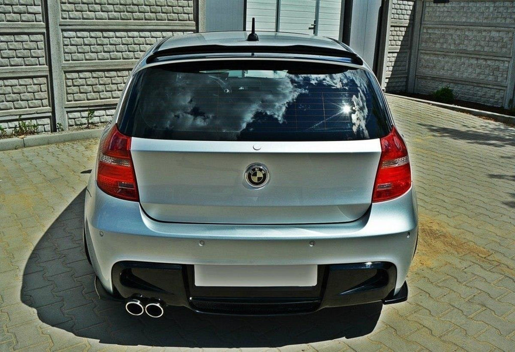 Maxton Design Heck Ansatz Flaps Diffusor für BMW 1er E87 Standard/M-Performance Carbon Look