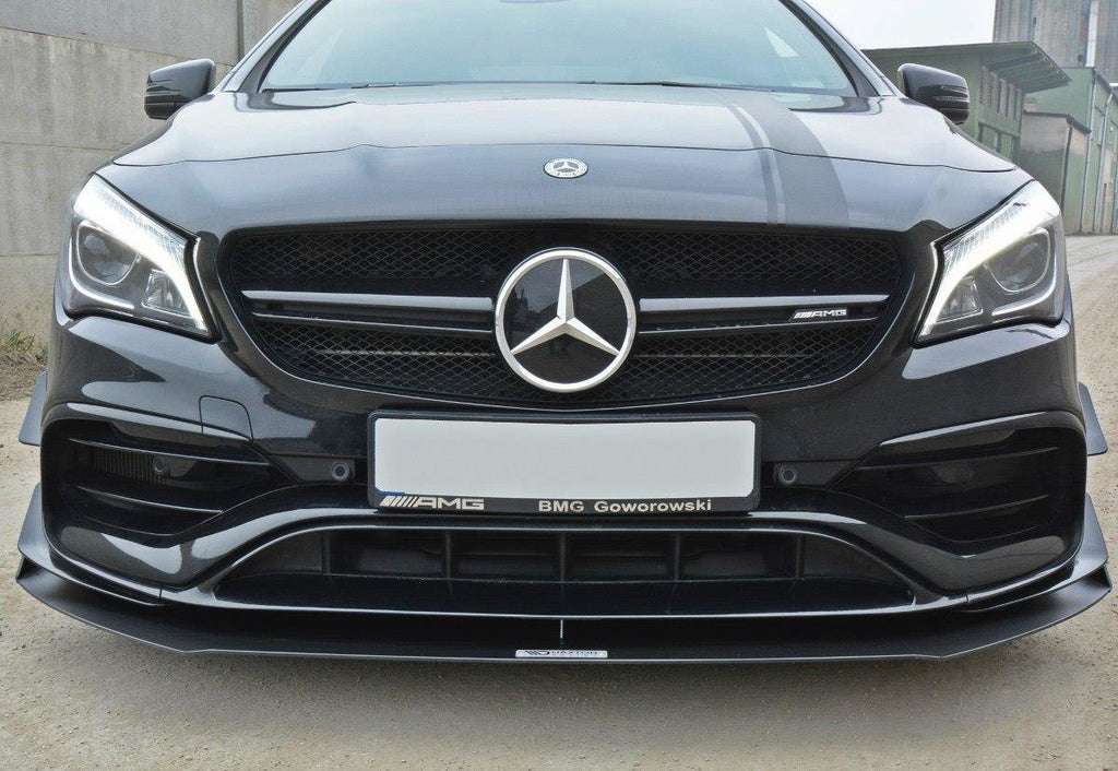 Maxton Design Racing Front Ansatz V.1 für Mercedes CLA A45 AMG C117 Facelift