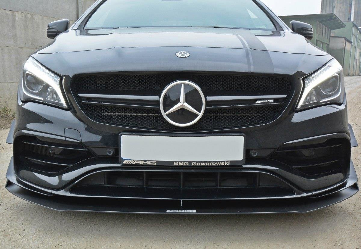 Maxton Design Racing Front Ansatz V.1 für Mercedes CLA A45 AMG C117 Facelift