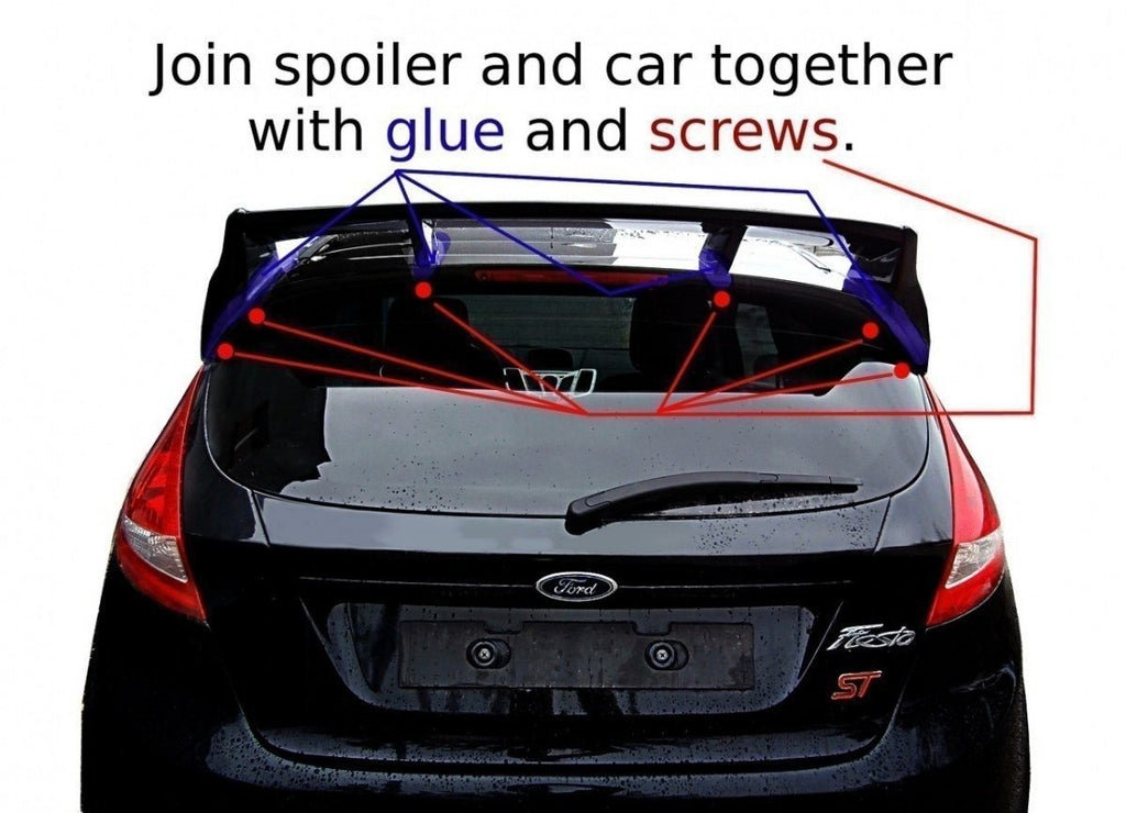 Maxton Design Dachspoiler (RS Look) Ford Fiesta Mk7 / Mk7 FL für Ford Fiesta Standard