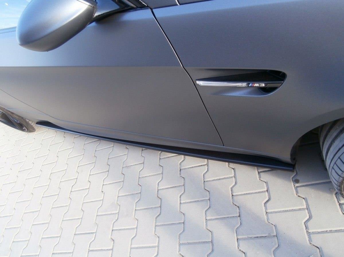 Maxton Design Street+ Seitenschweller Leisten passend für BMW M3 E92 / Cabrio E93 schwarz Hochglanz
