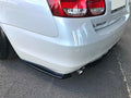 Maxton Design Heck Ansatz Flaps Diffusor passend für Lexus GS 300 Mk3 Facelift schwarz Hochglanz