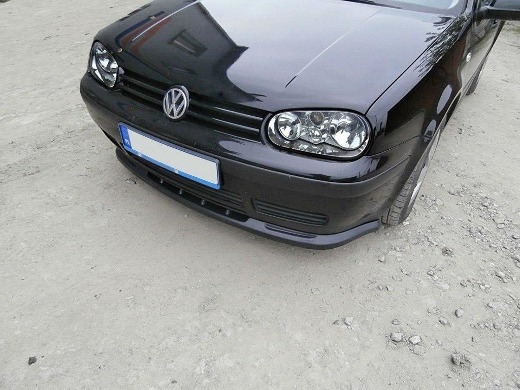 Maxton Design Street+ Spoilerlippe Front Ansatz passend für VW GOLF 4 schwarz Hochglanz