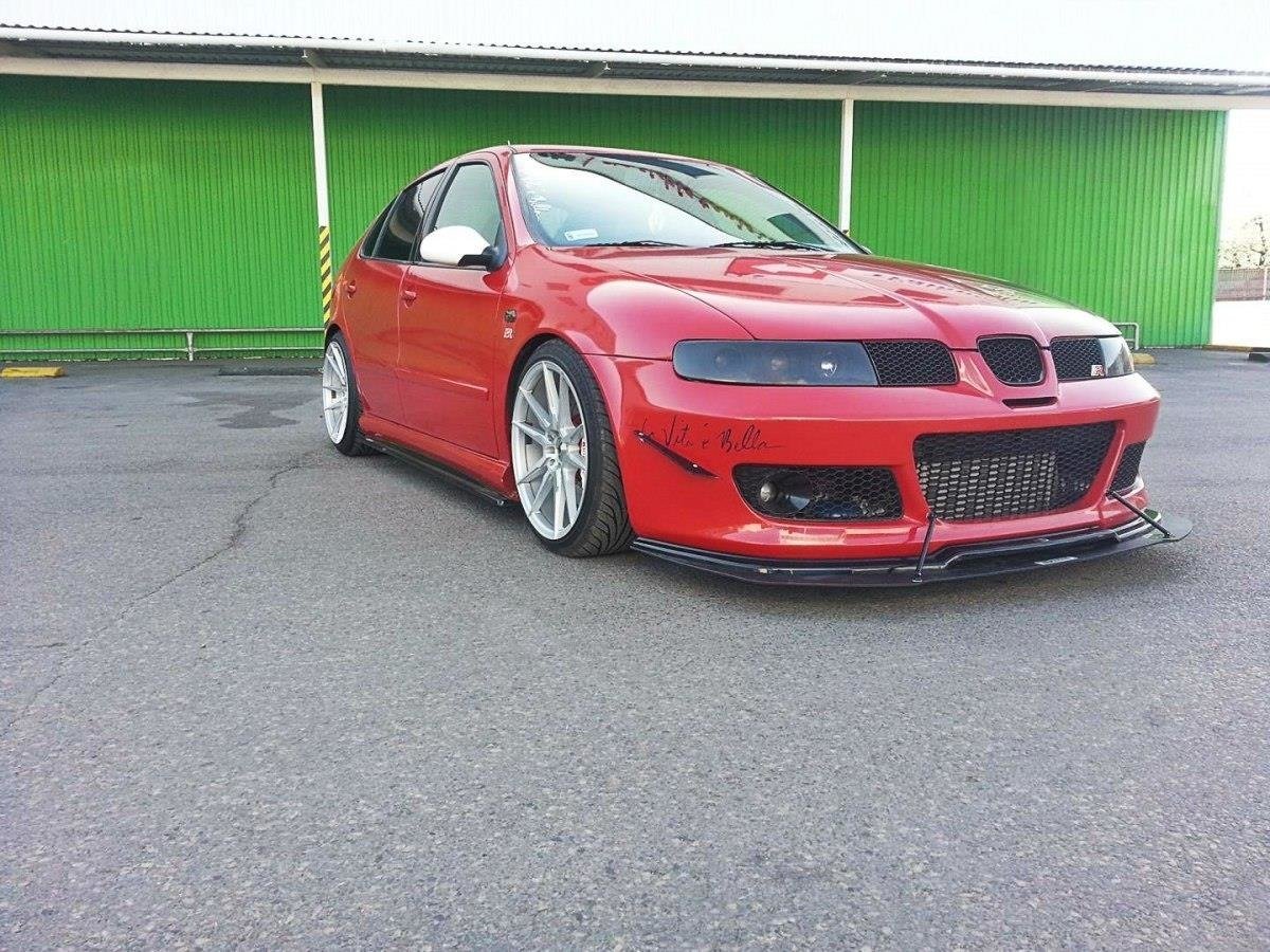 Maxton Design HYBRID Street+ Spoilerlippe Front Ansatz passend für Seat Leon Mk1 Cupra