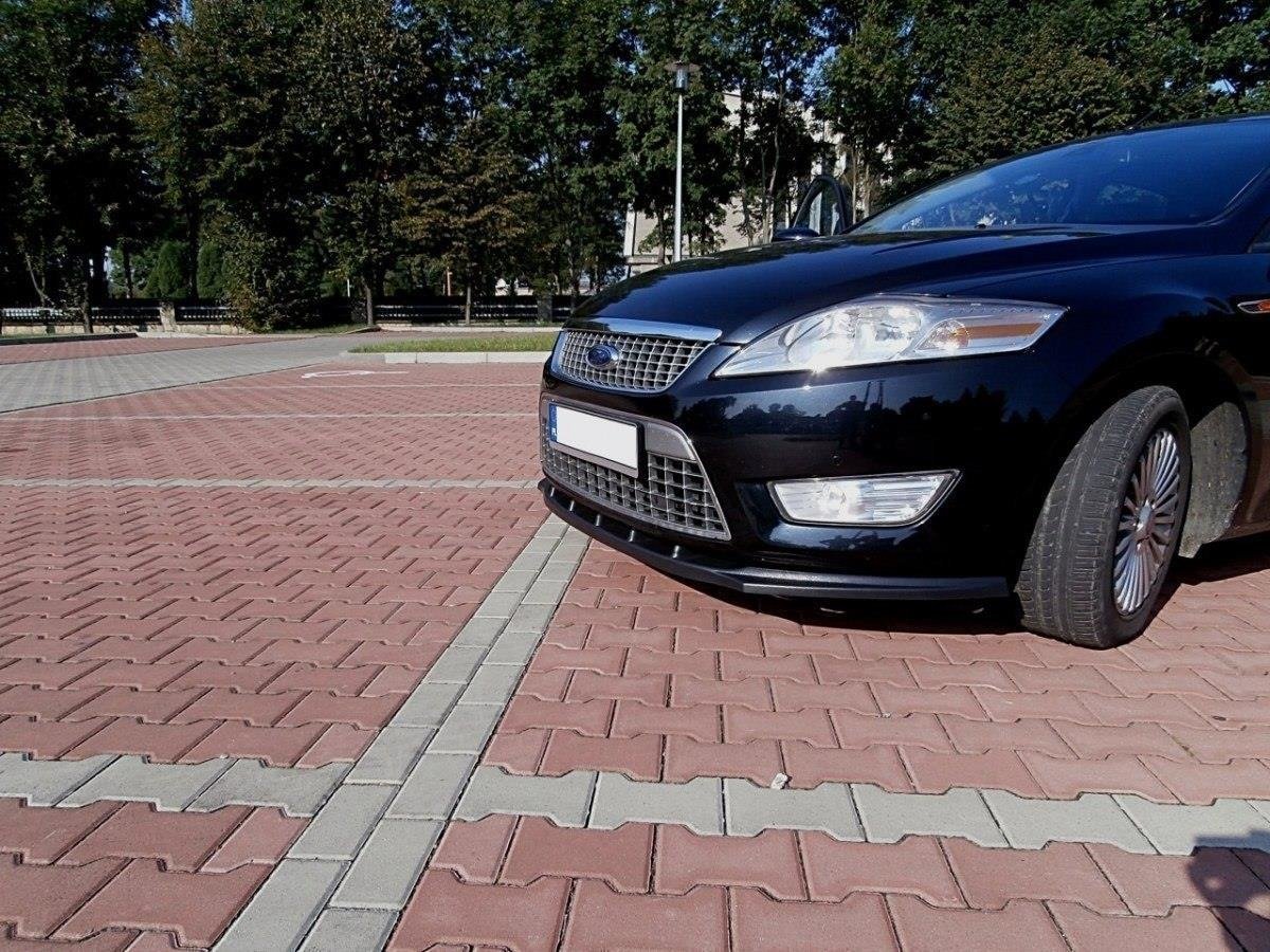 Maxton Design Street+ Spoilerlippe Front Ansatz passend für FORD MONDEO MK4 vor Facelift schwarz Hochglanz