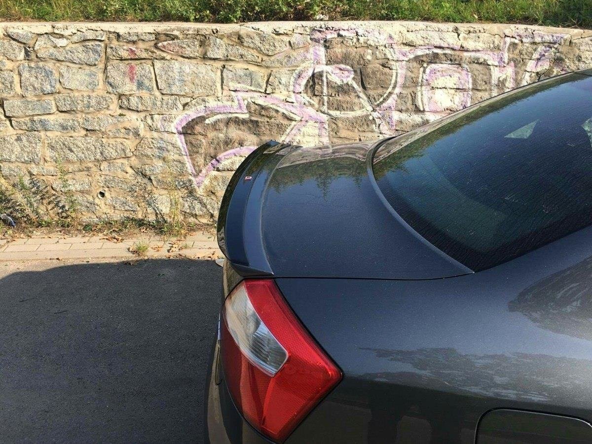 Maxton Design Spoiler CAP passend für Audi A4 S-Line B6 Limousine schwarz Hochglanz