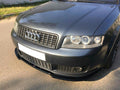 Maxton Design Street+ Spoilerlippe Front Ansatz V.2 passend für Audi A4 S-Line B6 schwarz Hochglanz