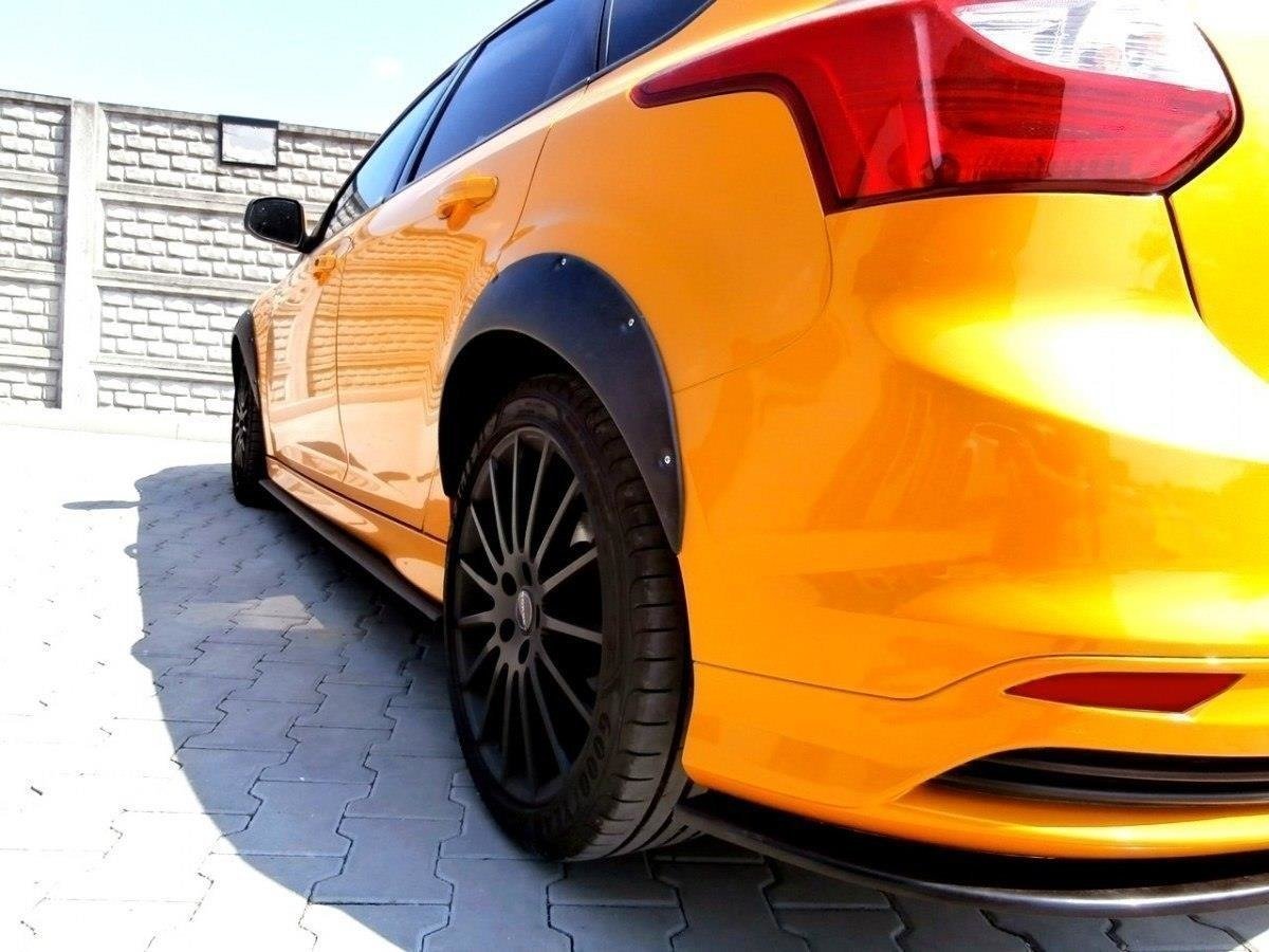 Maxton Design Kotflügelverlängerung Ford Focus ST Mk3 schwarz Hochglanz für Ford Focus ST