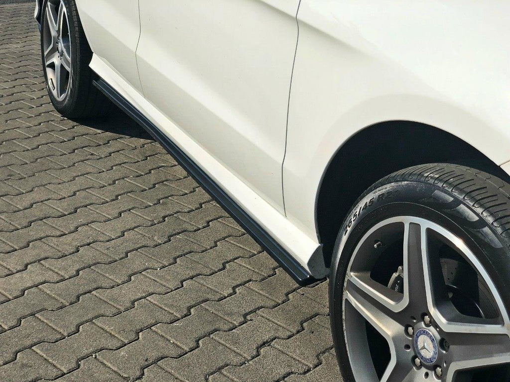 Maxton Design Street+ Seitenschweller Leisten passend für Mercedes GLE W166 AMG-Line schwarz Hochglanz