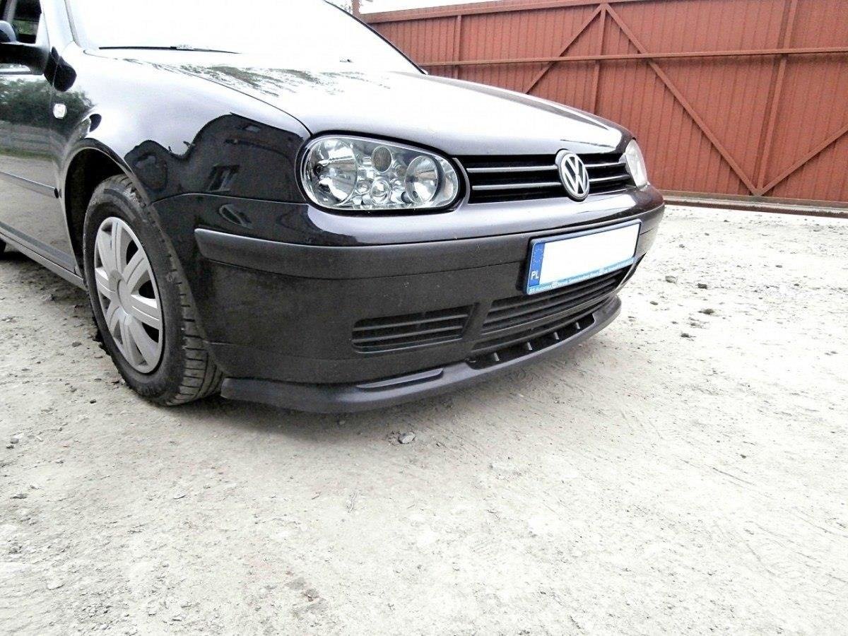 Maxton Design Street+ Spoilerlippe Front Ansatz passend für VW GOLF 4 schwarz Hochglanz